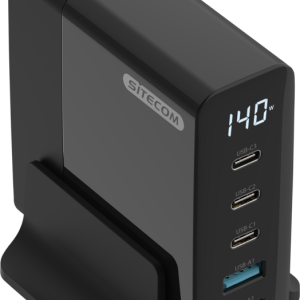 Sitecom 140W Power Delivery Desktop Charger with LED display