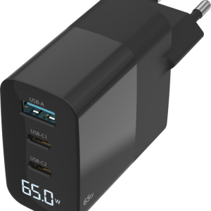Sitecom 65 W GaN Power Delivery Wandoplader met led scherm