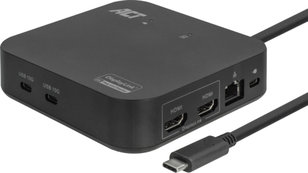 ACT Usb C Dual 4K Monitor DisplayLink Docking Station