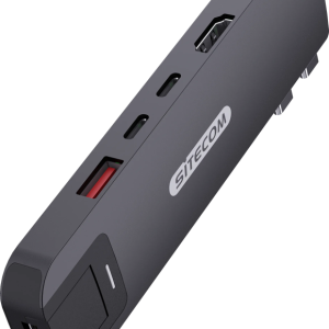 Sitecom MacBook Pro Multiport Hub 6 in 2 Zwart
