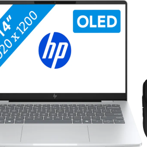 HP OmniBook 7 OLED Copilot+ PC 14-fr0970nd + HP 700 Oplaadbare Draadloze Muis