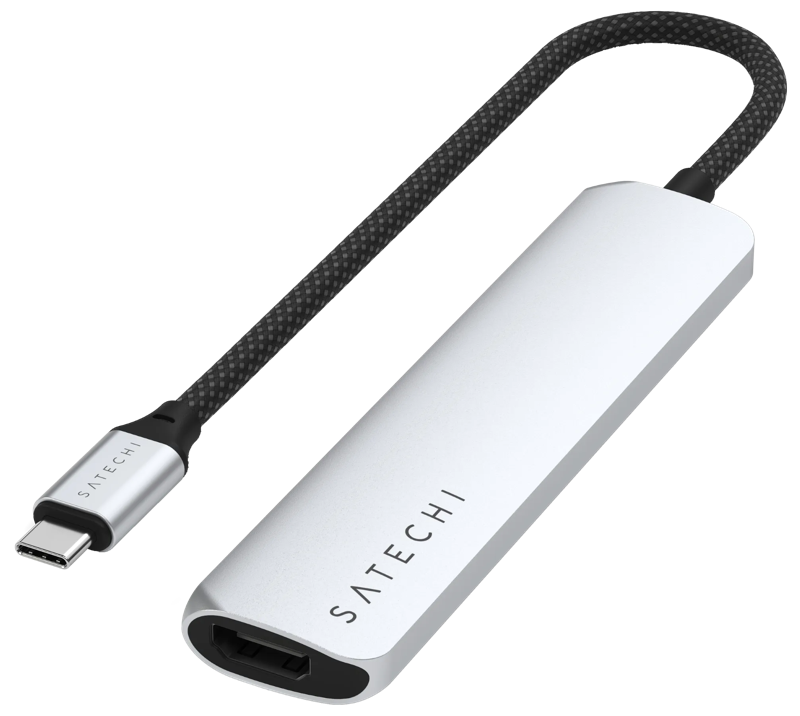 Satechi Type C Slim Multi-Port Adapter V2 Space Grey