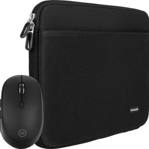 BlueBuilt Laptophoes 30 cm 12-13 inch Zwart + Tradendum Muis