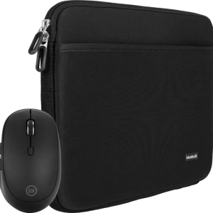 BlueBuilt Laptophoes 33 cm 14 inch M Zwart + Tradendum Muis