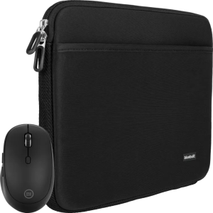 BlueBuilt Laptophoes 36 cm 15 inch M Zwart + Tradendum Muis
